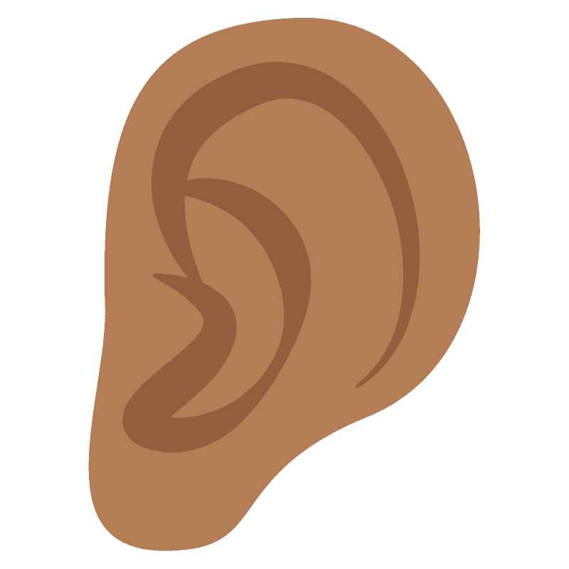 Peau mate oreille 