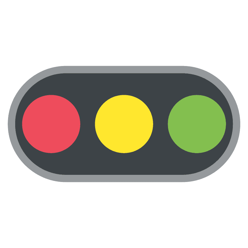 Horizontal traffic light