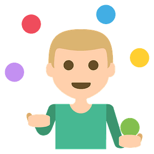Person juggling