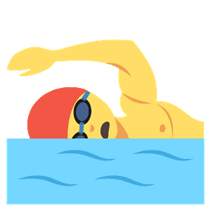 Person swimming