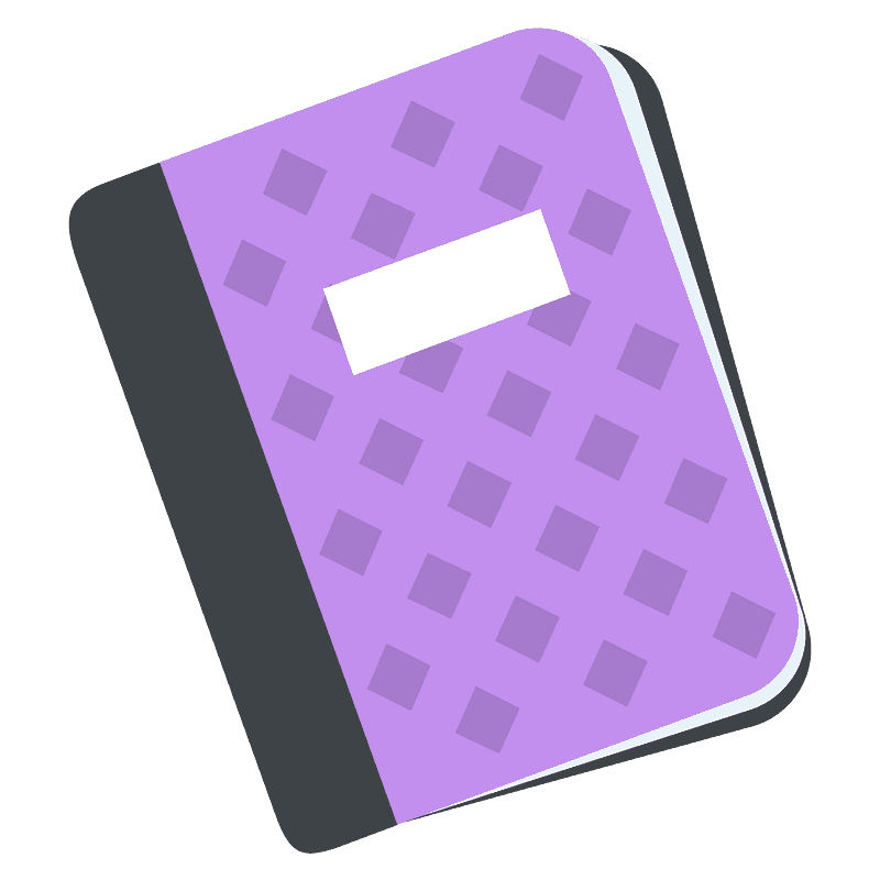Notebook with decorative cover
