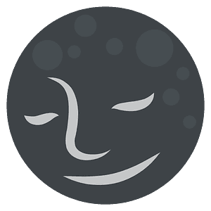 New moon face