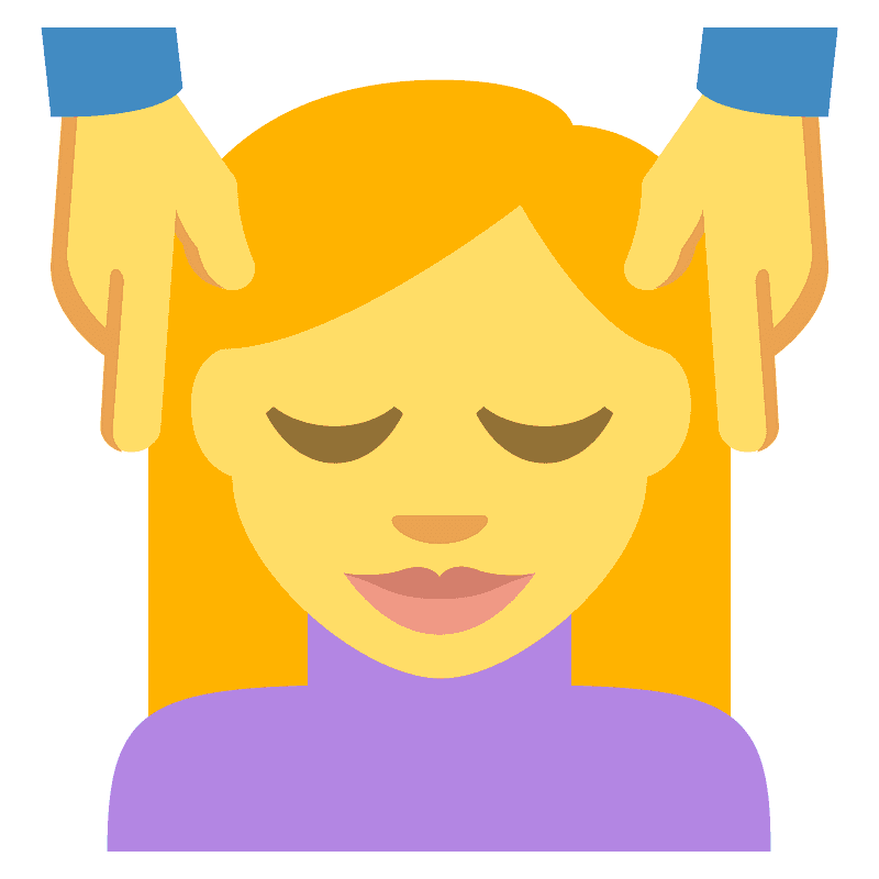 Person getting massage