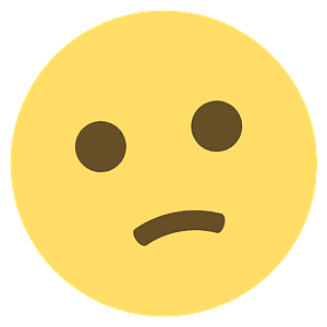 Confused face