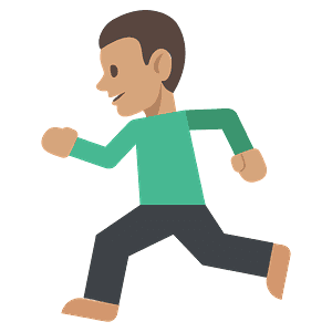 Person running