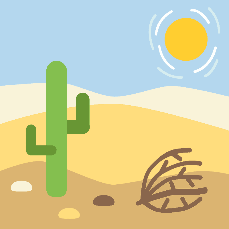 Desert - Free vector emoji on creazilla.com