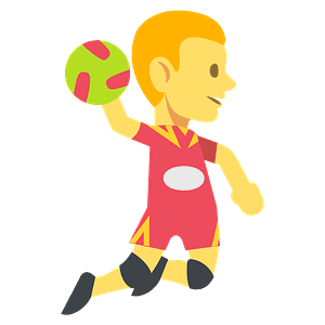 Person playing handball