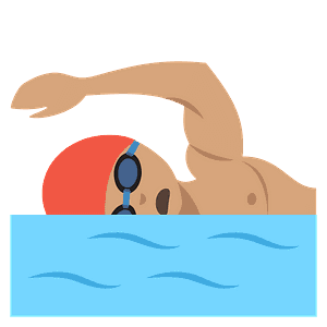 Person swimming