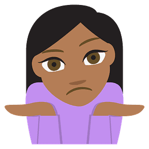 Person shrugging