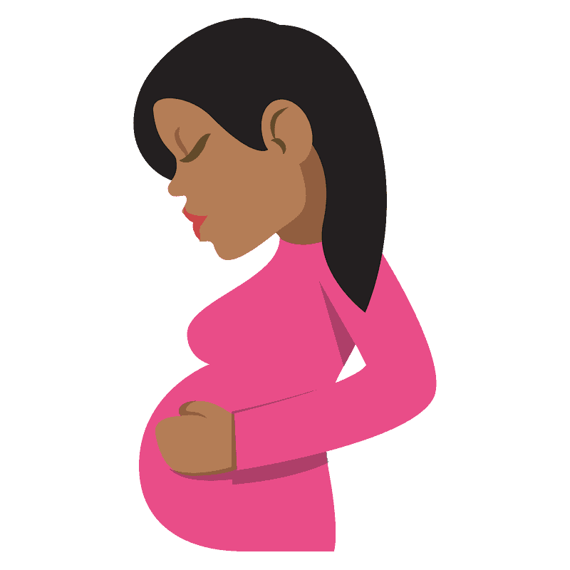 やや濃い肌色 妊婦