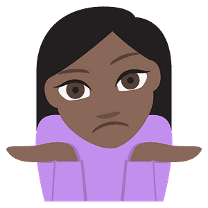 Person shrugging