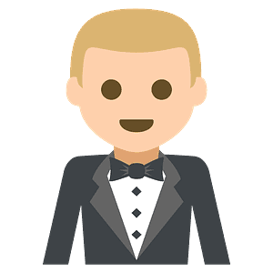 Person in tuxedo
