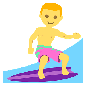 Person surfing