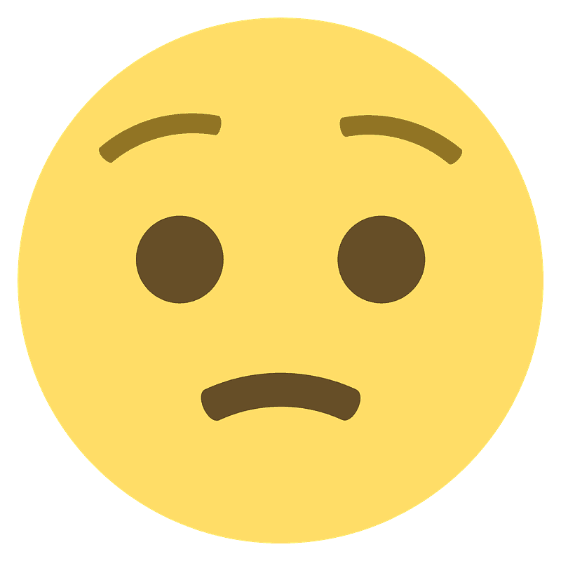 Worried face