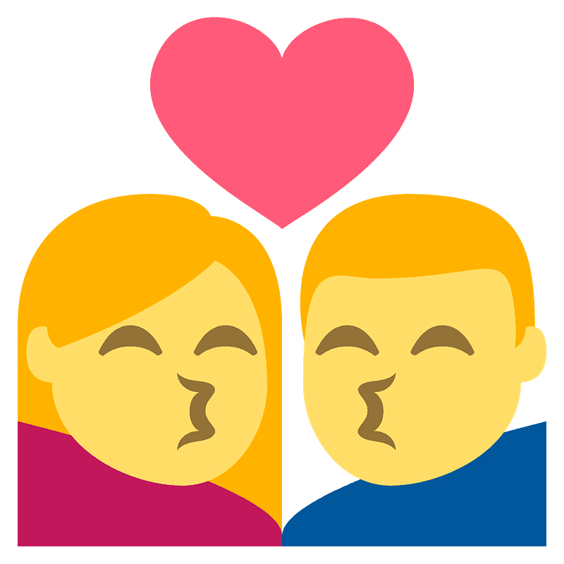2人でキス