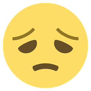 Disappointed face