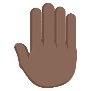 Raised back of hand