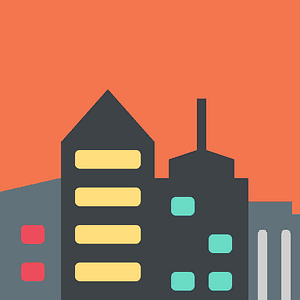 Cityscape at dusk