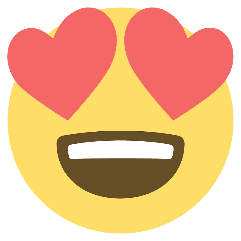 Smiling face with heart-eyes