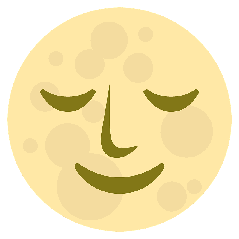 Full moon face