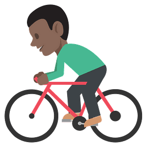 Person biking