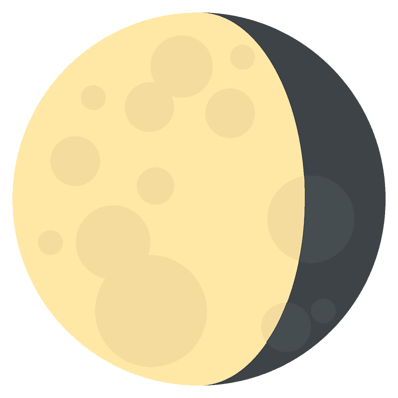 Lune gibbeuse décroissante