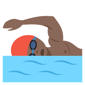 Person swimming