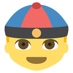 Person with skullcap