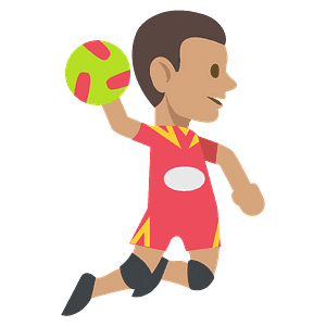 Person playing handball