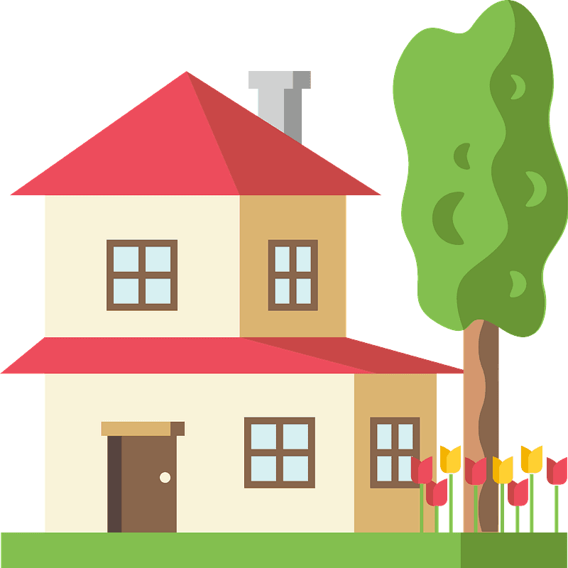 House with garden