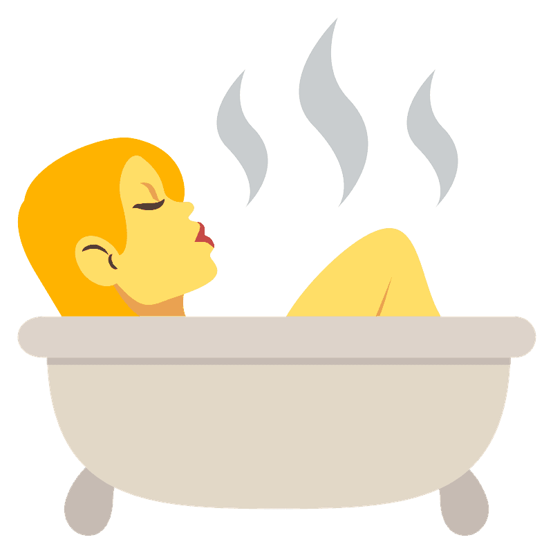 Person taking bath