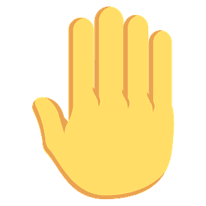 Raised back of hand