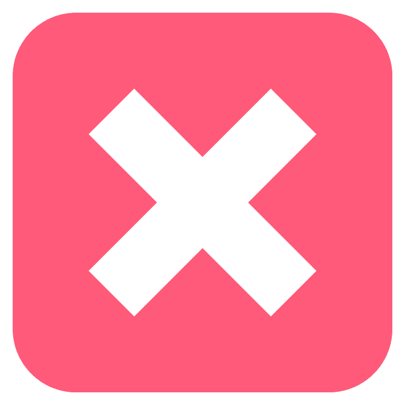 Cross mark button