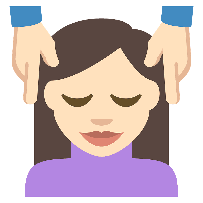 하얀 피부 마사지 받는 사람