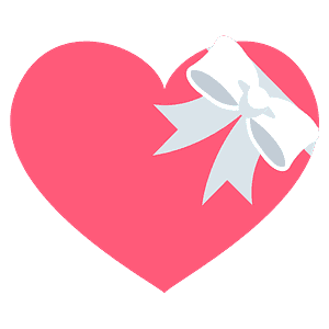 Heart with ribbon