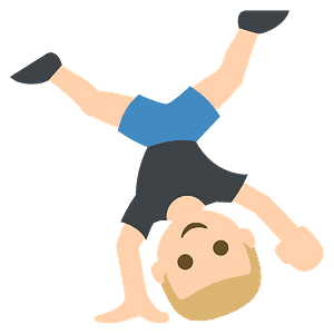 Person cartwheeling
