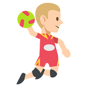 Person playing handball