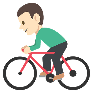 Person biking