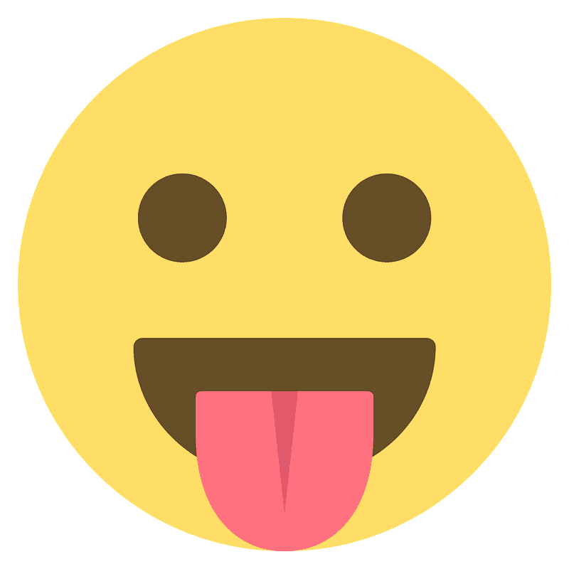 Face with tongue
