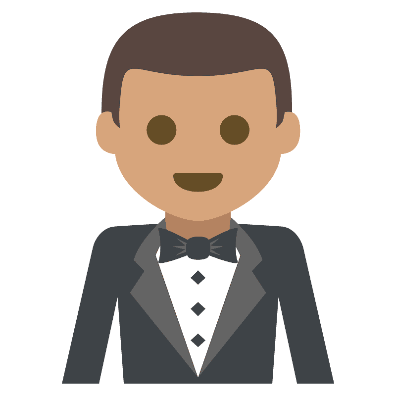 Person in tuxedo