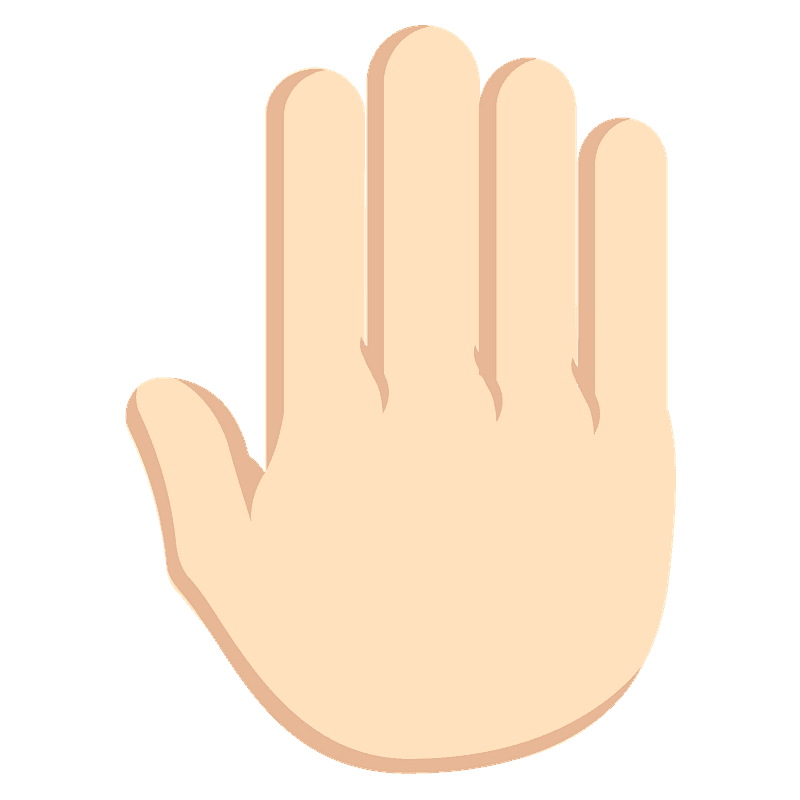 Raised back of hand