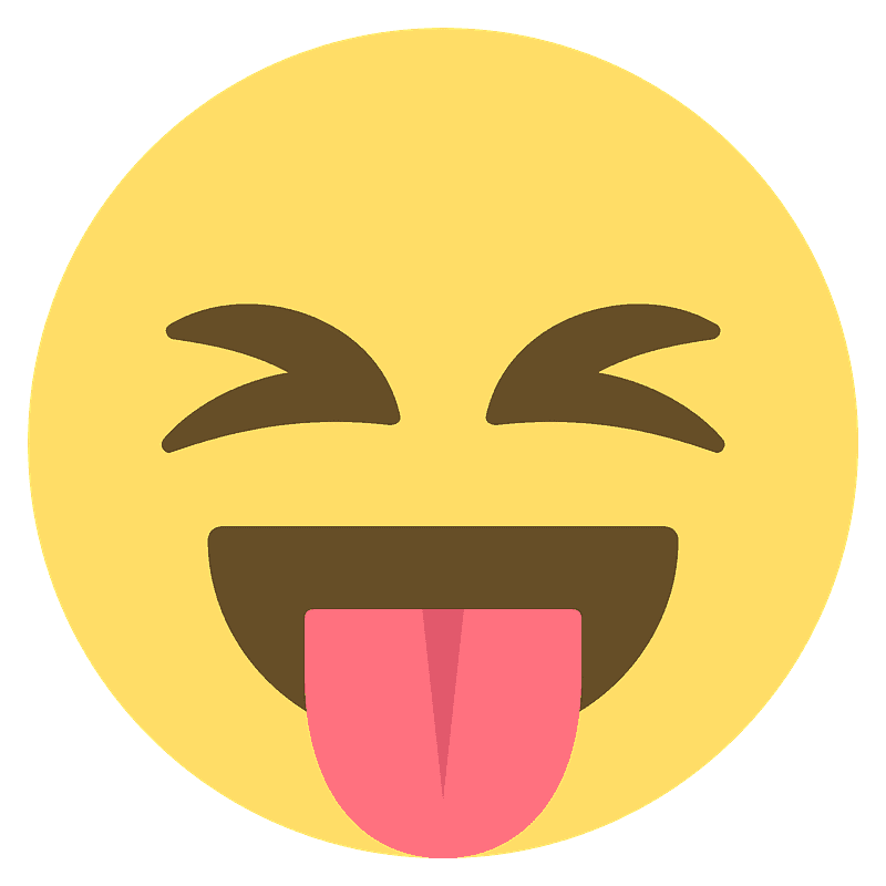 Squinting face with tongue