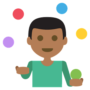 Person juggling