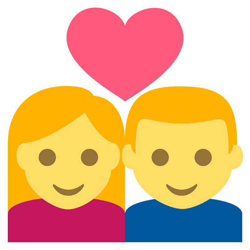 Couple with heart