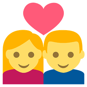 Couple with heart