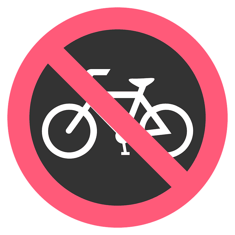 Vélos interdits