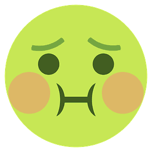 Nauseated face