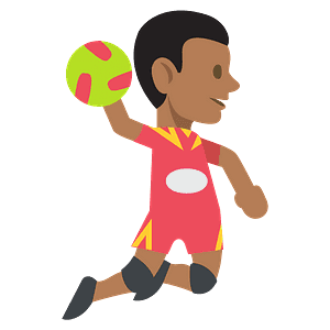 Person playing handball