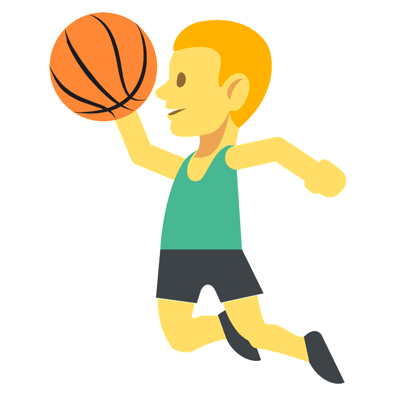 Person bouncing ball