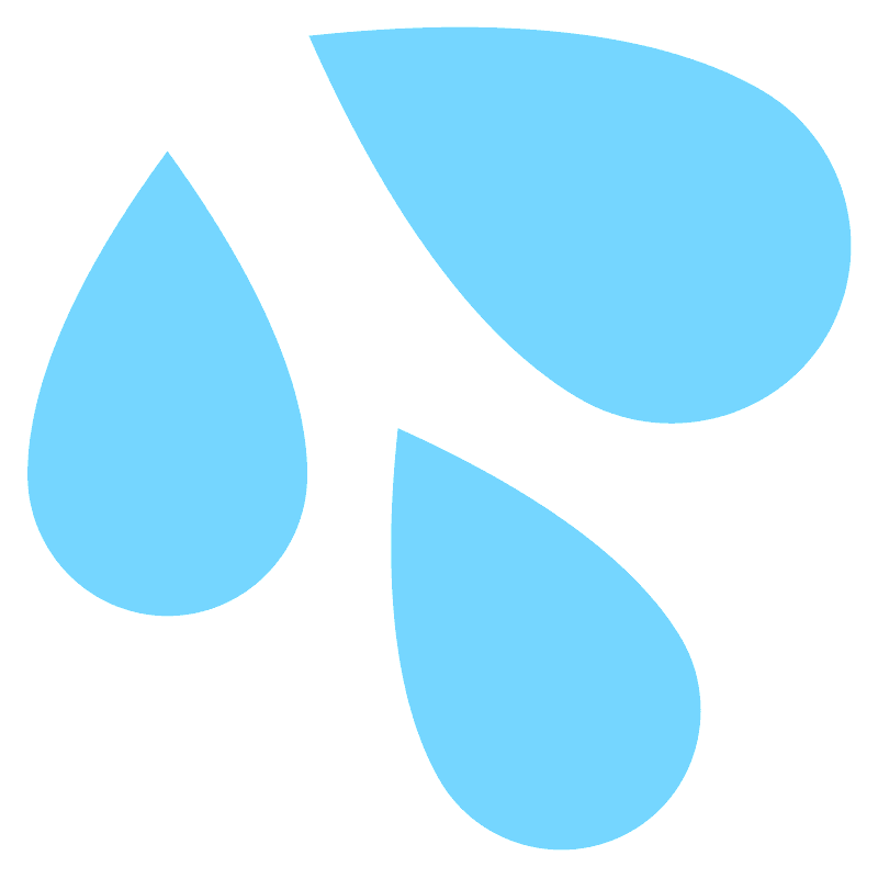 Sweat droplets
